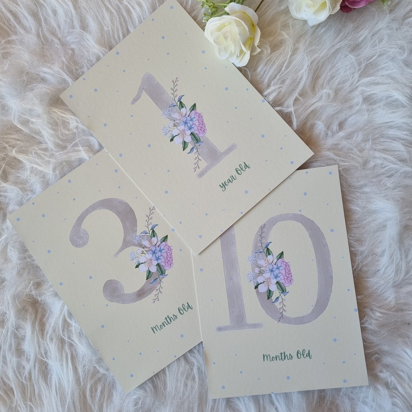 Yellow Theme Milestone Cards
