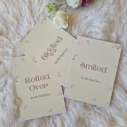 Yellow Theme Milestone Cards