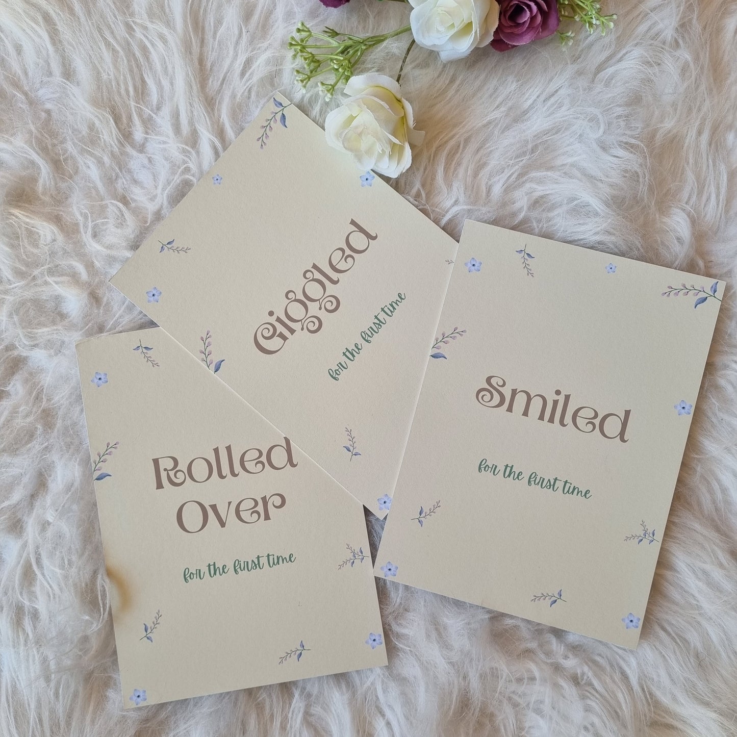 Yellow Theme Milestone Cards