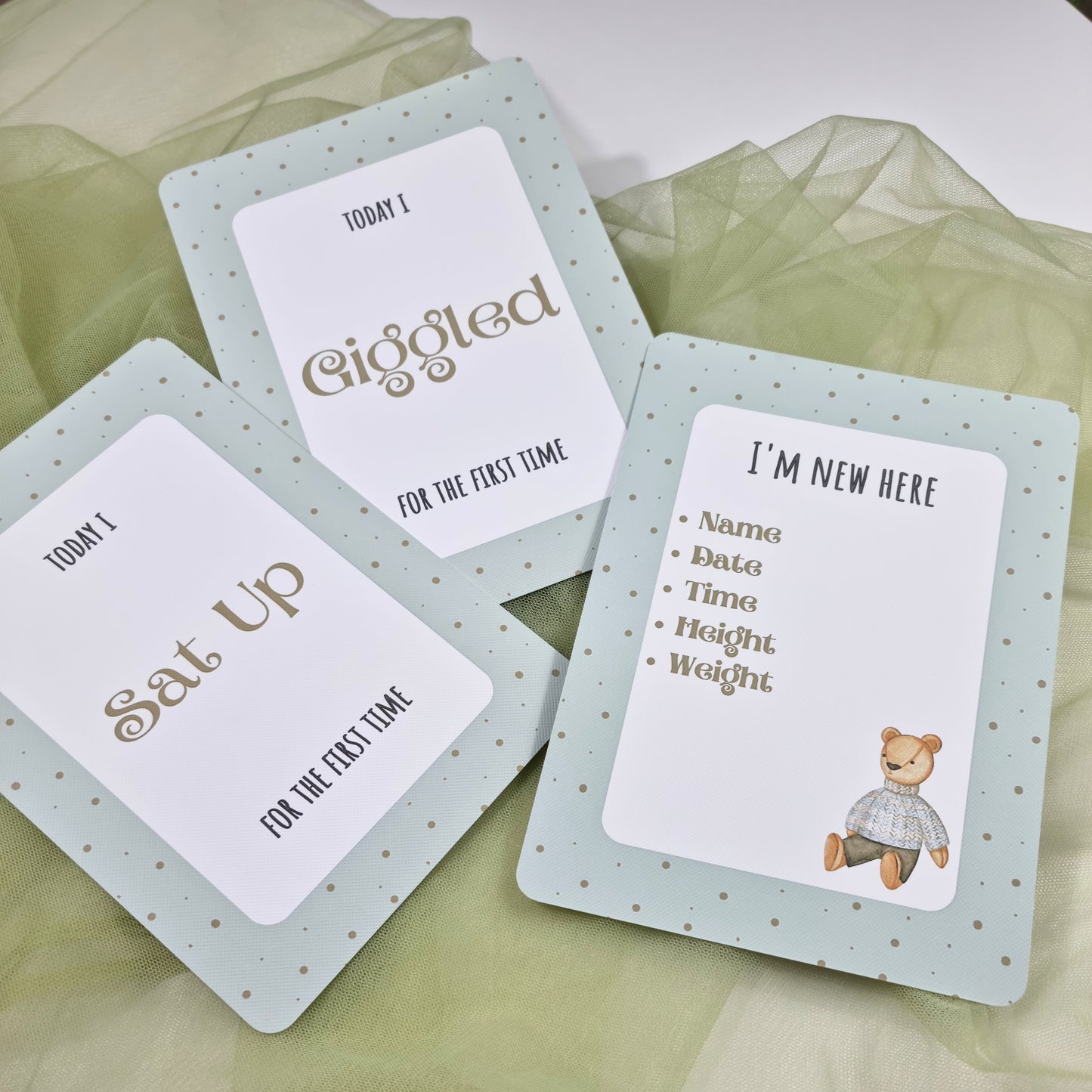 Green Dots Milestone Cards