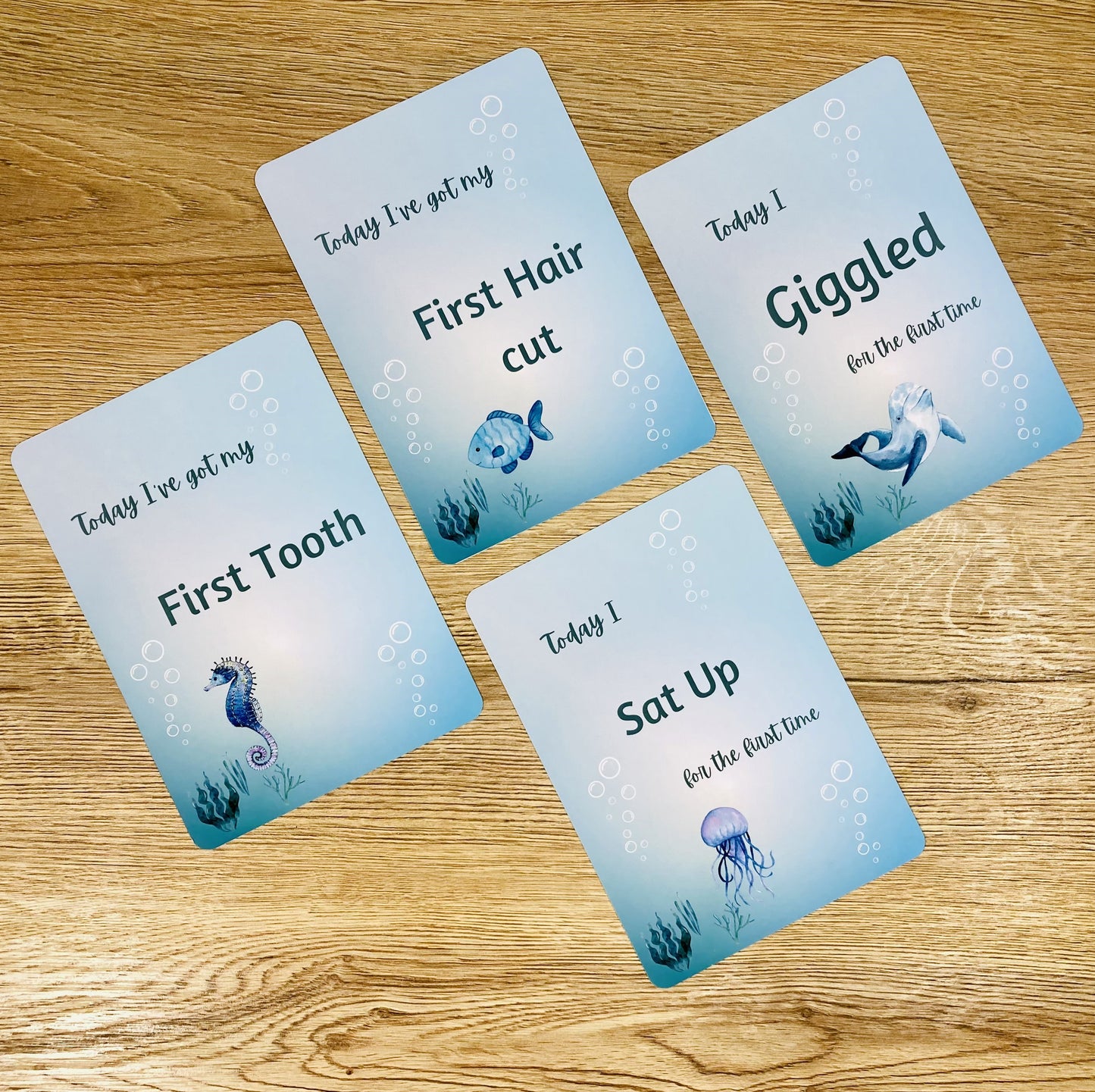 Sea World Milestone Cards