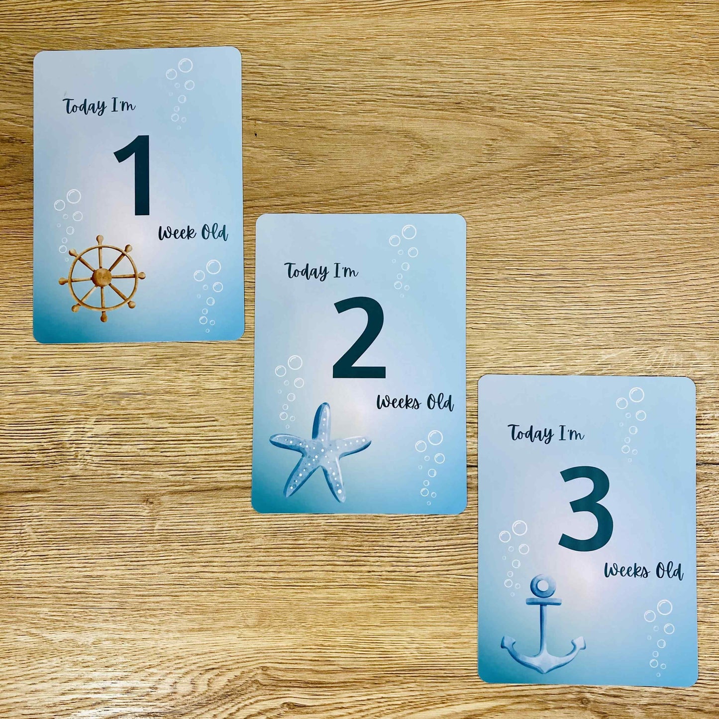 Sea World Milestone Cards