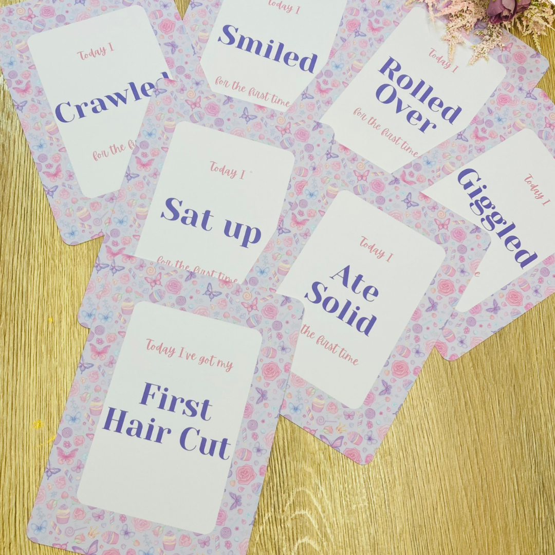 Butterfly Theme Milestone Cards