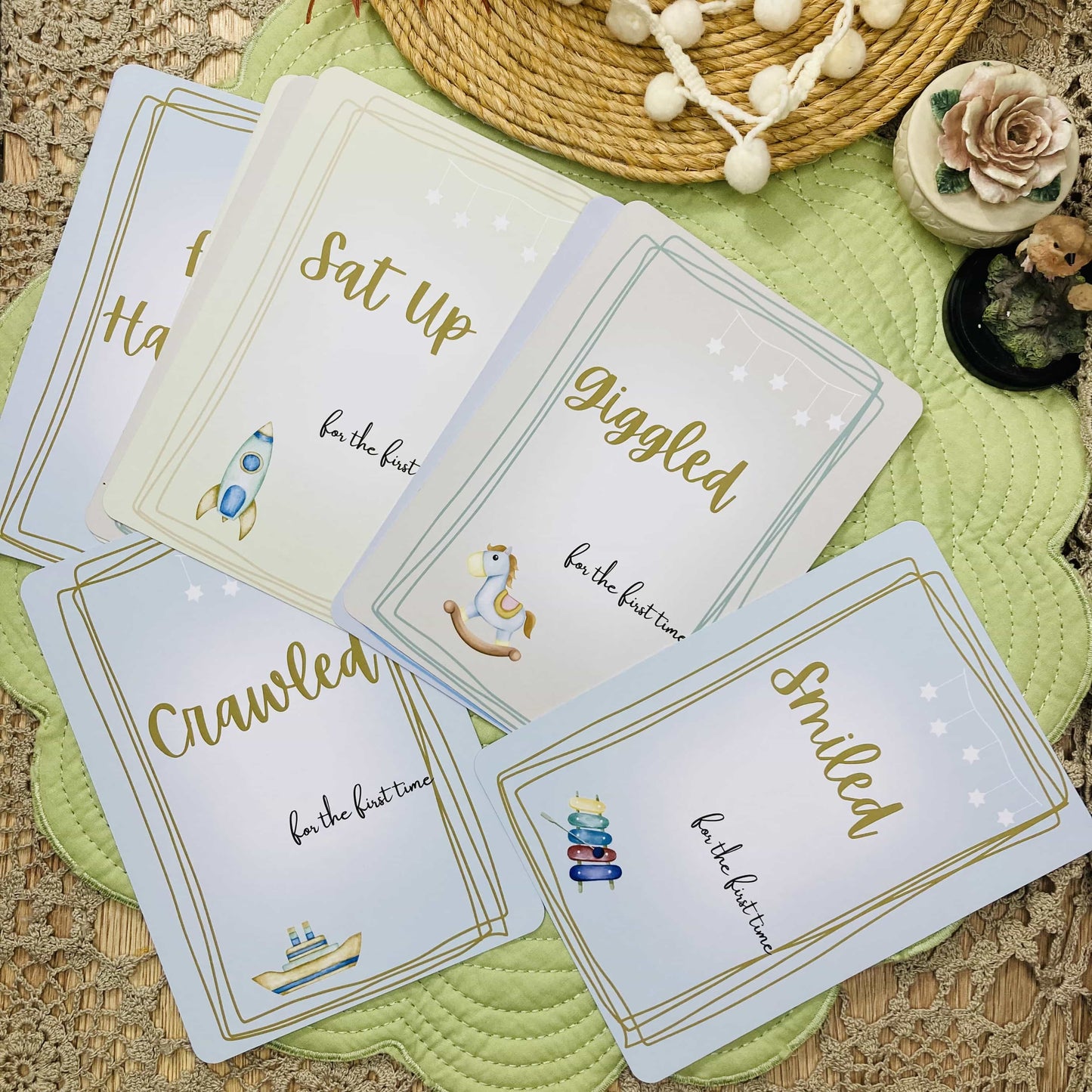 Vintage Baby Milestone Cards