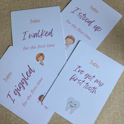 Baby Themed Milestone Cards