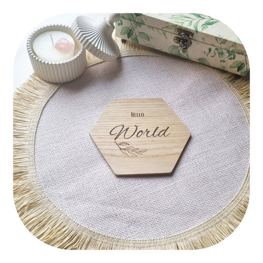 Wooden Round Milestone Cards