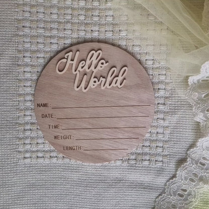 3D Design Wooden Milestone Cards