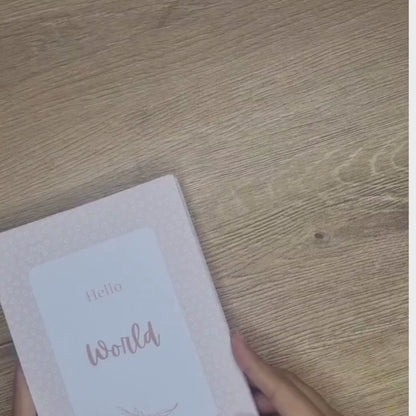 Peach Hearts Milestone Cards